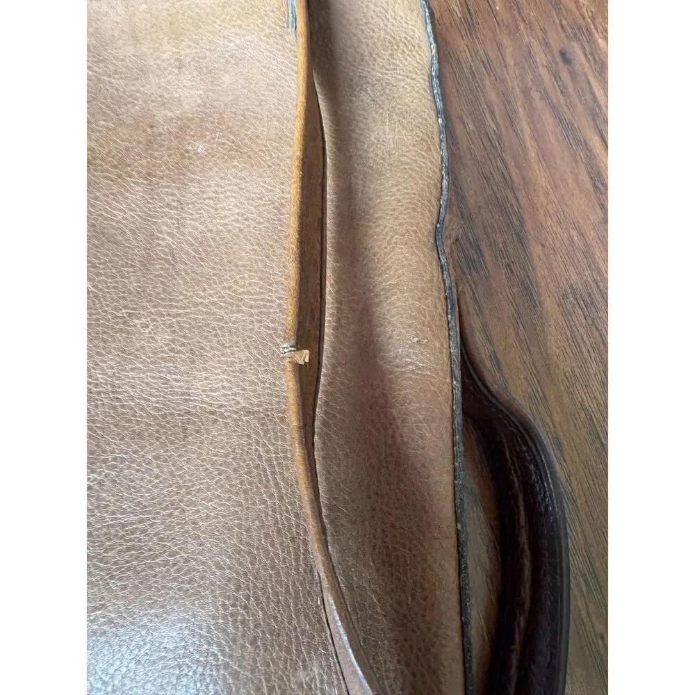 Vintage CW Marianelli Italian Leather Messenger Briefcase Bag